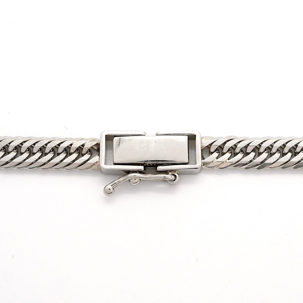 【6khh0076】喜平 ブレスレット Pt850 プラチナ トリプル 12面 22.7cm 14.4g キヘイ【中古】メンズ レディース ユニセックス