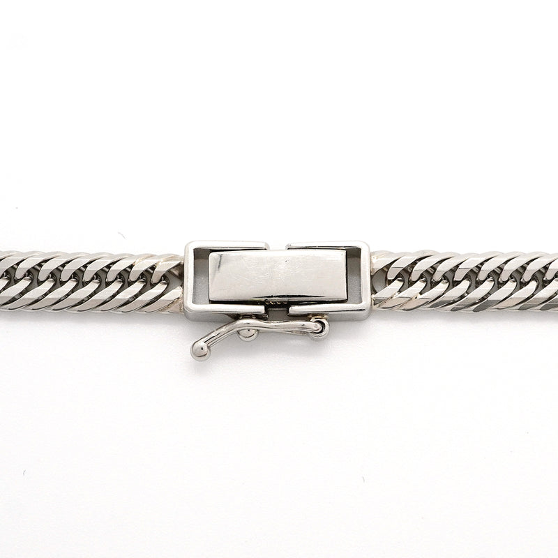 【6khh0076】喜平 ブレスレット Pt850 プラチナ トリプル 12面 22.7cm 14.4g キヘイ【中古】メンズ レディース ユニセックス