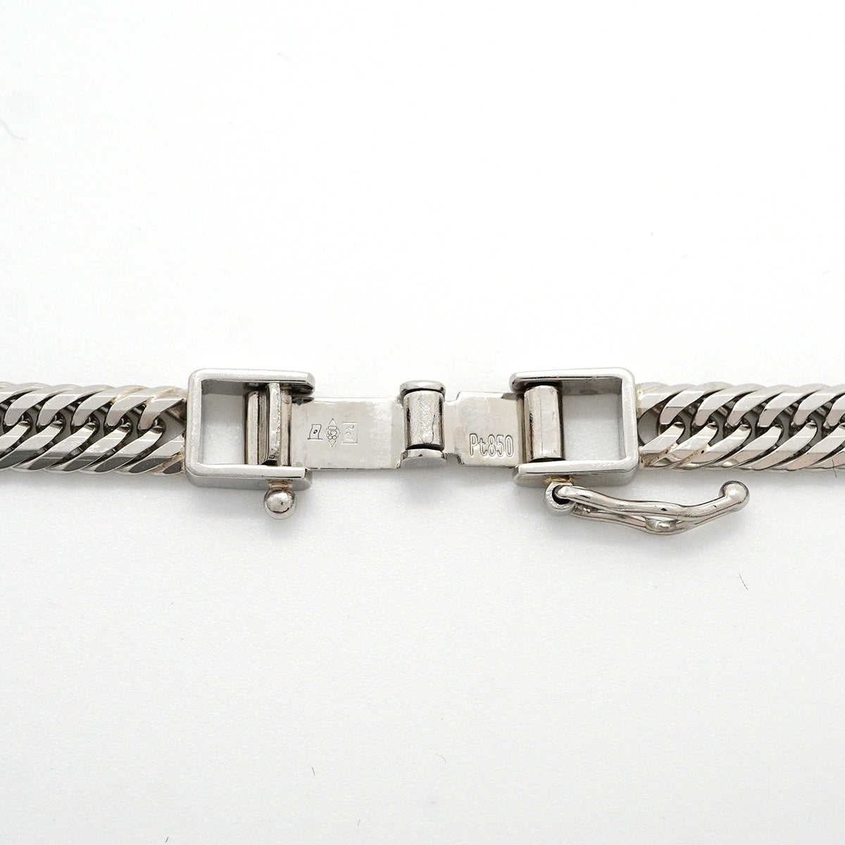 【6khh0076】喜平 ブレスレット Pt850 プラチナ トリプル 12面 22.7cm 14.4g キヘイ【中古】メンズ レディース ユニセックス