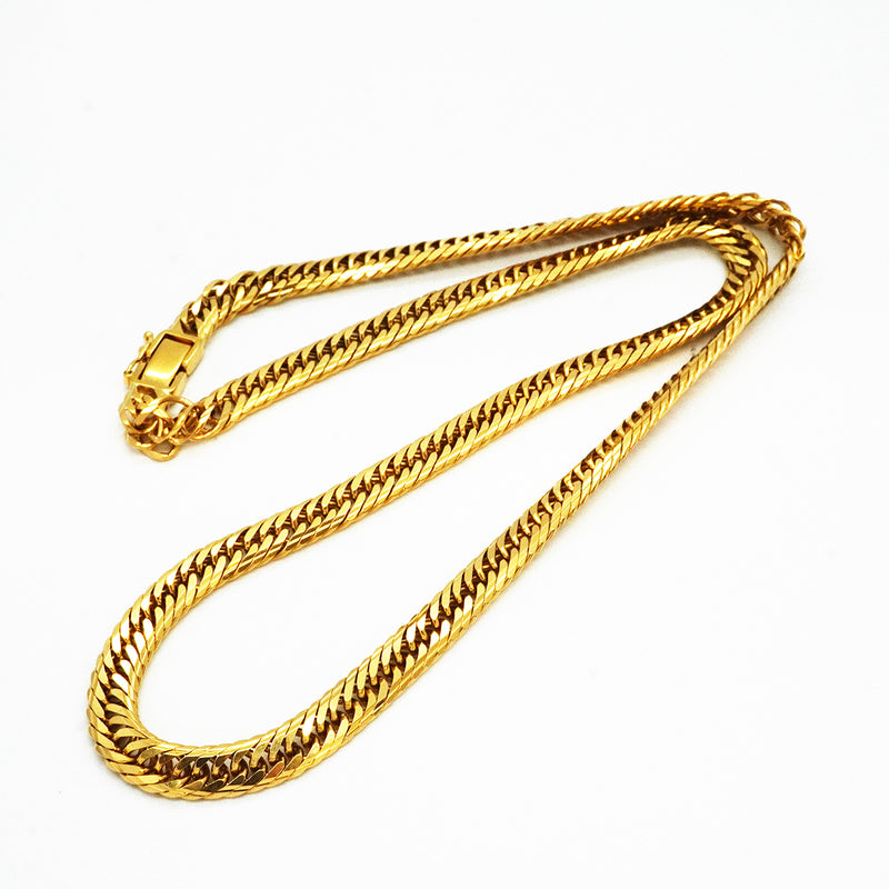 【6khh0077】喜平 ネックレス K18 ゴールド トリプル 14面 50.4cm 50.3g キヘイ 18金【中古】メンズ レディース ユニセックス