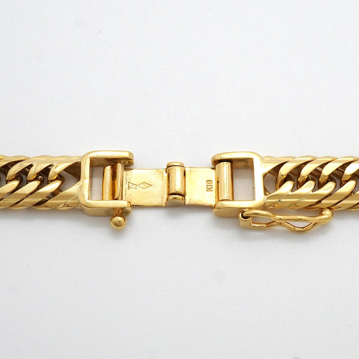 【6khh0077】喜平 ネックレス K18 ゴールド トリプル 14面 50.4cm 50.3g キヘイ 18金【中古】メンズ レディース ユニセックス