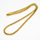 【6khh0078】喜平 ネックレス K18 ゴールド トリプル 14面 50.4cm 30g キヘイ 18金【中古】メンズ レディース ユニセックス