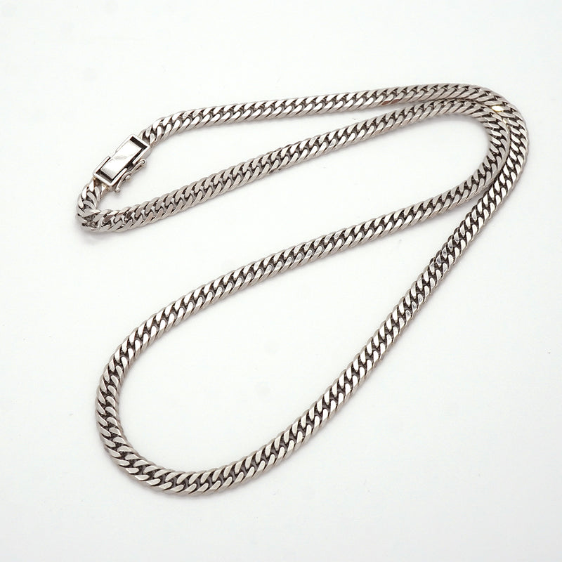【6khh0079】喜平 ネックレス Pt900 プラチナ 6面 ダブル 45.8cm 33.9g キヘイ【中古】メンズ レディース ユニセックス