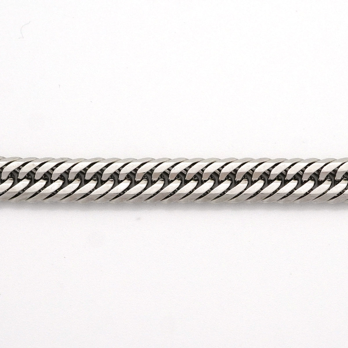 【6khh0080】喜平 ブレスレット Pt850 プラチナ トリプル 12面 20.6cm 20.4g キヘイ【中古】メンズ レディース ユニセックス