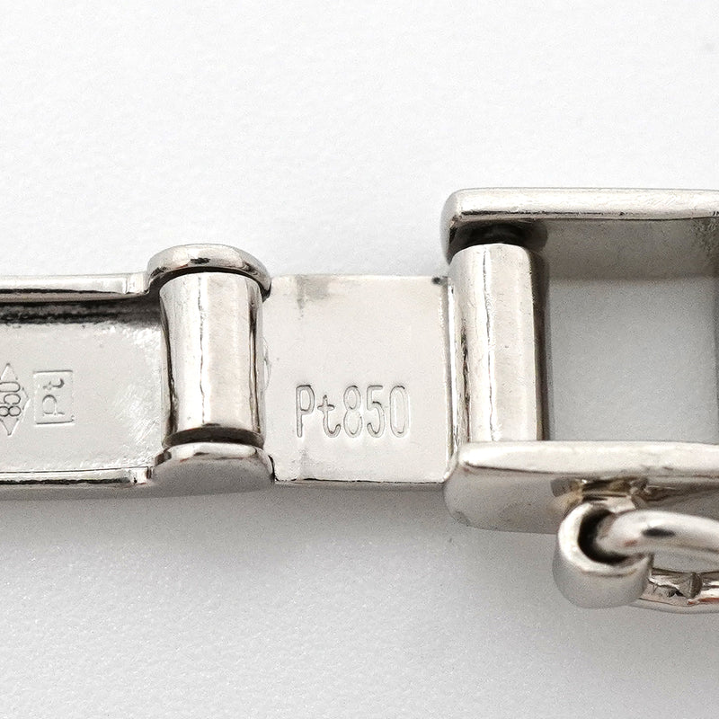 【6khh0080】喜平 ブレスレット Pt850 プラチナ トリプル 12面 20.6cm 20.4g キヘイ【中古】メンズ レディース ユニセックス