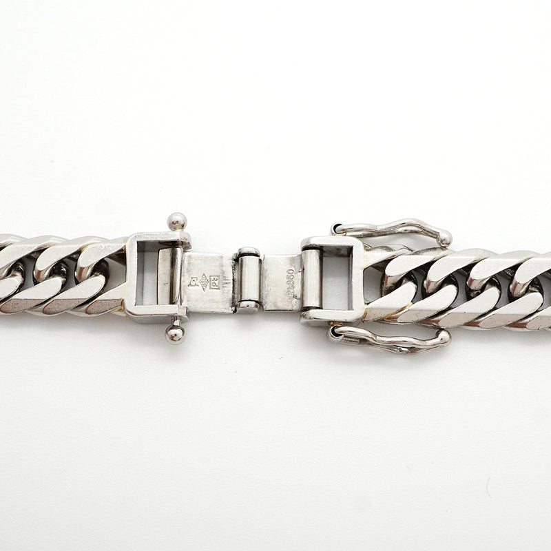 【6khh0082】喜平 ネックレス Pt850 プラチナ 6面 ダブル 50.6cm 100.4g キヘイ【中古】メンズ レディース ユニセックス