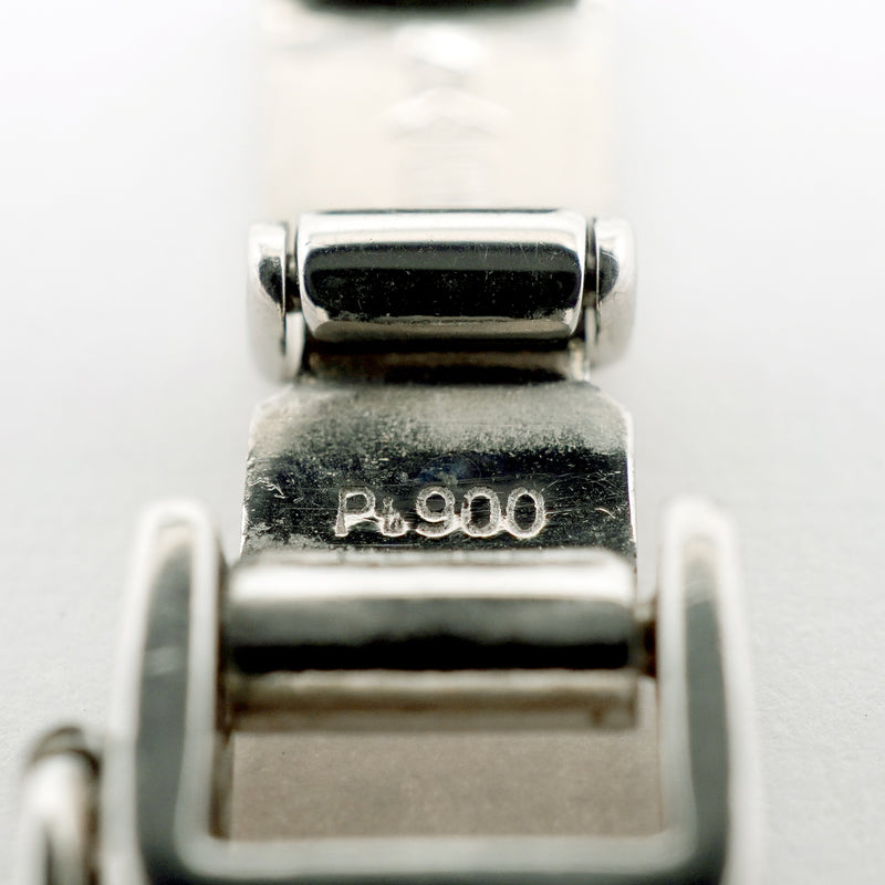 【6khh0084】喜平 ブレスレット Pt900 プラチナ 8面 トリプル 18.5cm 31g キヘイ【中古】メンズ レディース ユニセックス