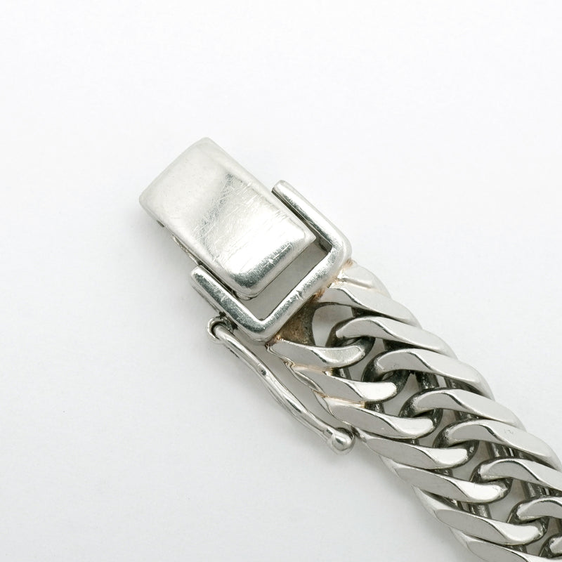 【6khh0084】喜平 ブレスレット Pt900 プラチナ 8面 トリプル 18.5cm 31g キヘイ【中古】メンズ レディース ユニセックス
