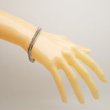 【6khh0084】喜平 ブレスレット Pt900 プラチナ 8面 トリプル 18.5cm 31g キヘイ【中古】メンズ レディース ユニセックス