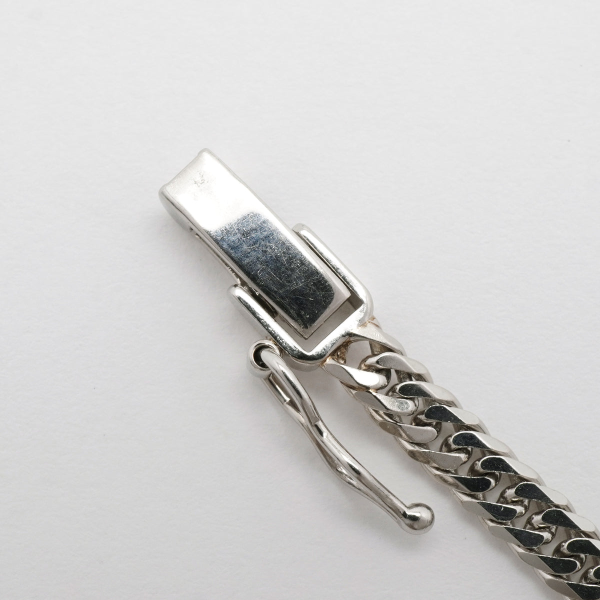 【6khh0087】喜平 ネックレス Pt850 プラチナ 6面 ダブル 45.3cm 18.6g キヘイ【中古】メンズ レディース ユニセックス