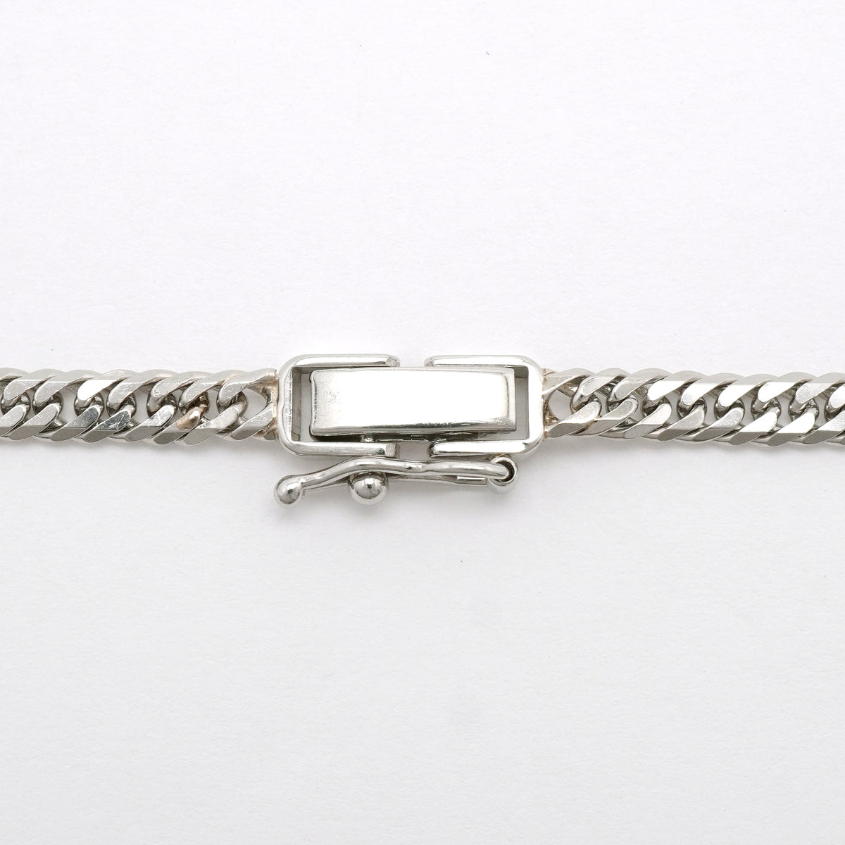 【6khh0087】喜平 ネックレス Pt850 プラチナ 6面 ダブル 45.3cm 18.6g キヘイ【中古】メンズ レディース ユニセックス