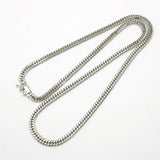 【6khh0089】喜平 ネックレス Pt850 プラチナ 6面 ダブル 45.7cm 23.4g キヘイ【中古】メンズ レディース ユニセックス