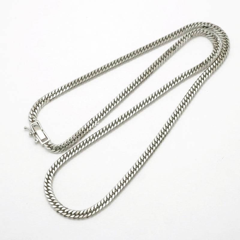 【6khh0089】喜平 ネックレス Pt850 プラチナ 6面 ダブル 45.7cm 23.4g キヘイ【中古】メンズ レディース ユニセックス