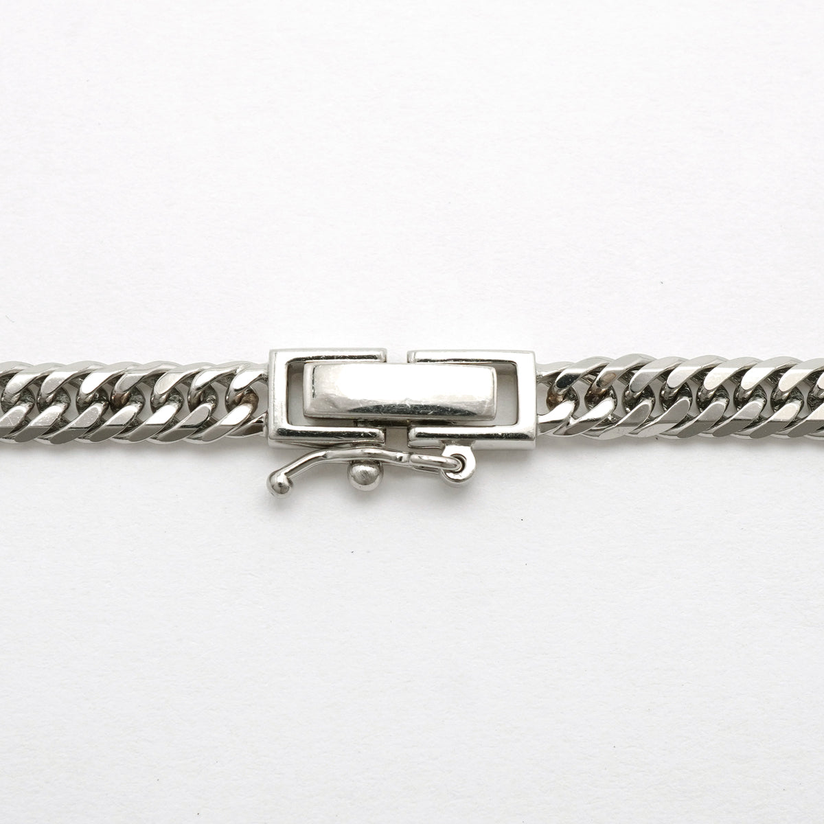 【6khh0089】喜平 ネックレス Pt850 プラチナ 6面 ダブル 45.7cm 23.4g キヘイ【中古】メンズ レディース ユニセックス