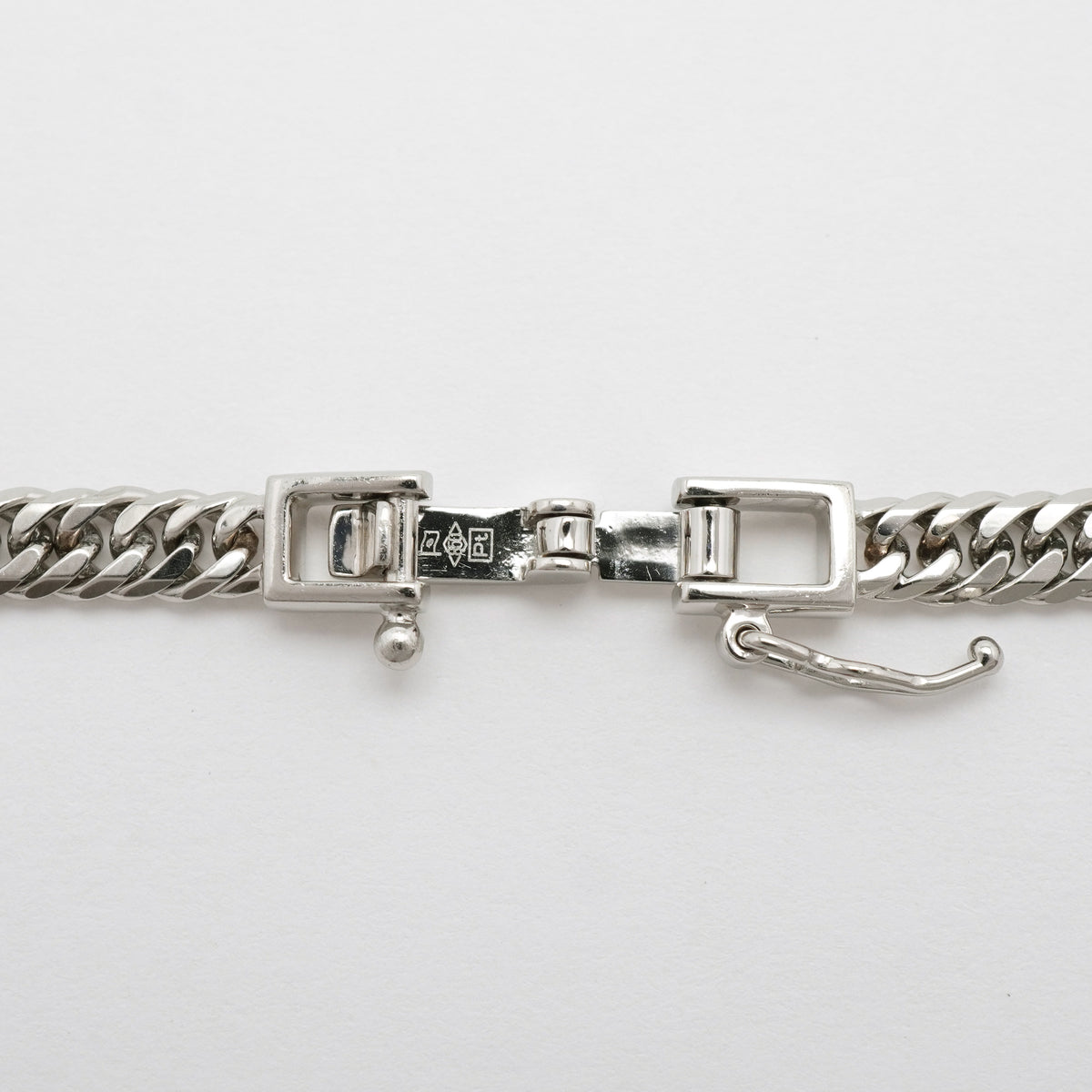 【6khh0089】喜平 ネックレス Pt850 プラチナ 6面 ダブル 45.7cm 23.4g キヘイ【中古】メンズ レディース ユニセックス