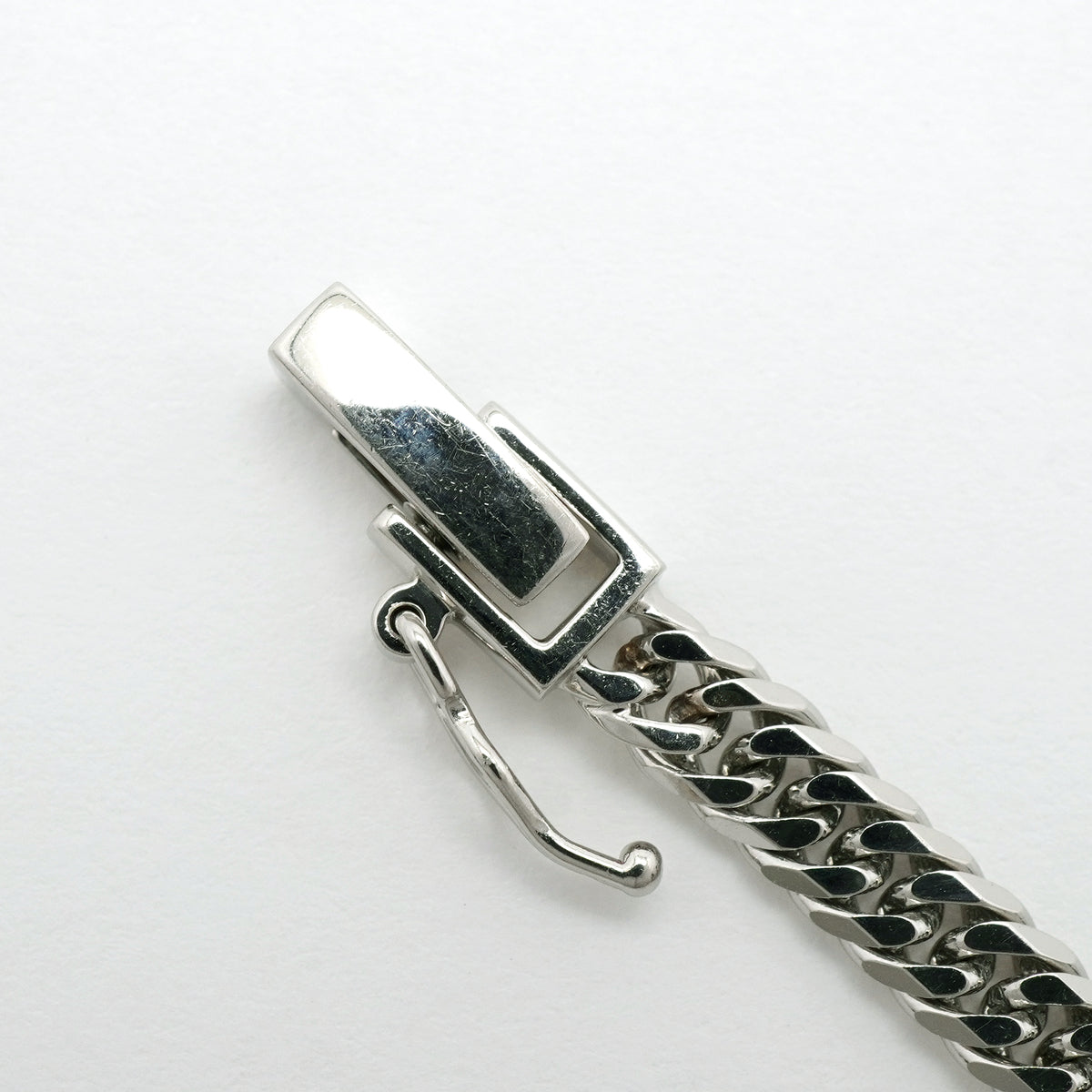 【6khh0089】喜平 ネックレス Pt850 プラチナ 6面 ダブル 45.7cm 23.4g キヘイ【中古】メンズ レディース ユニセックス