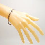 【6khh0090】喜平 ブレスレット Pt850 プラチナ 6面 ダブル 18.3cm 20.3g キヘイ【中古】メンズ レディース ユニセックス
