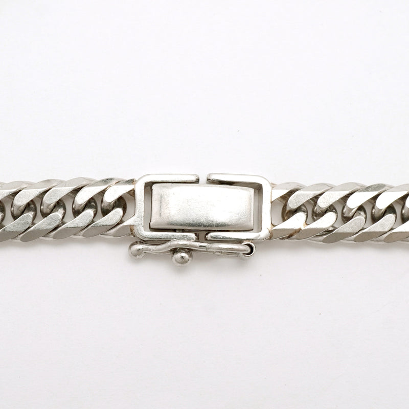 【6khh0090】喜平 ブレスレット Pt850 プラチナ 6面 ダブル 18.3cm 20.3g キヘイ【中古】メンズ レディース ユニセックス