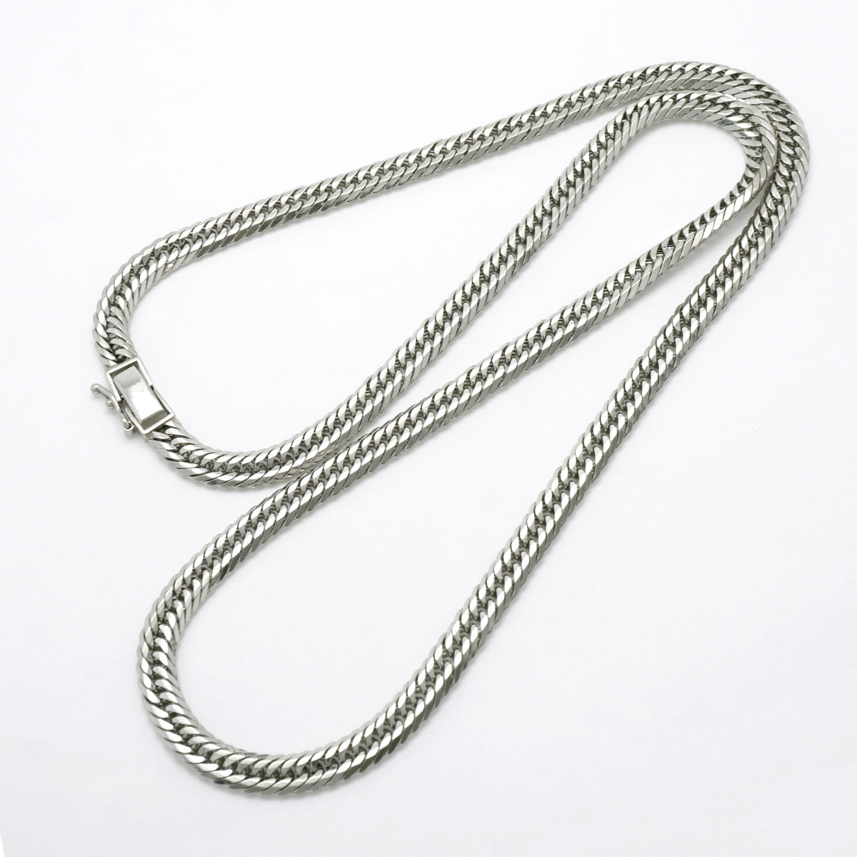 【6khh0092】喜平 ネックレス Pt850 プラチナ トリプル 12面 56.6cm 54.3g キヘイ【中古】メンズ レディース ユニセックス