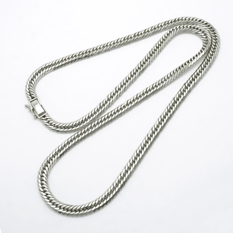 【6khh0092】喜平 ネックレス Pt850 プラチナ トリプル 12面 56.6cm 54.3g キヘイ【中古】メンズ レディース ユニセックス