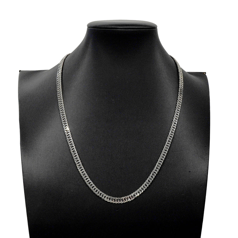 【6khh0093】喜平 ネックレス Pt850 プラチナ 6面 ダブル 50.5cm 50.2g キヘイ【中古】メンズ レディース ユニセックス