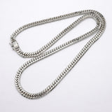 【6khh0093】喜平 ネックレス Pt850 プラチナ 6面 ダブル 50.5cm 50.2g キヘイ【中古】メンズ レディース ユニセックス