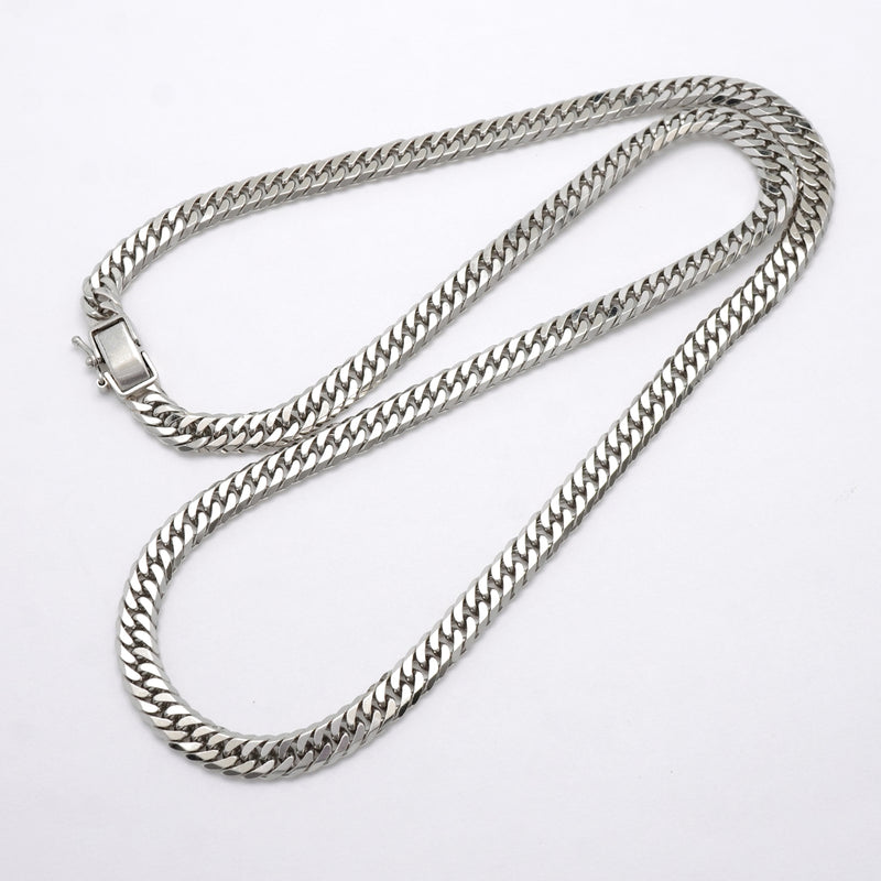 【6khh0093】喜平 ネックレス Pt850 プラチナ 6面 ダブル 50.5cm 50.2g キヘイ【中古】メンズ レディース ユニセックス