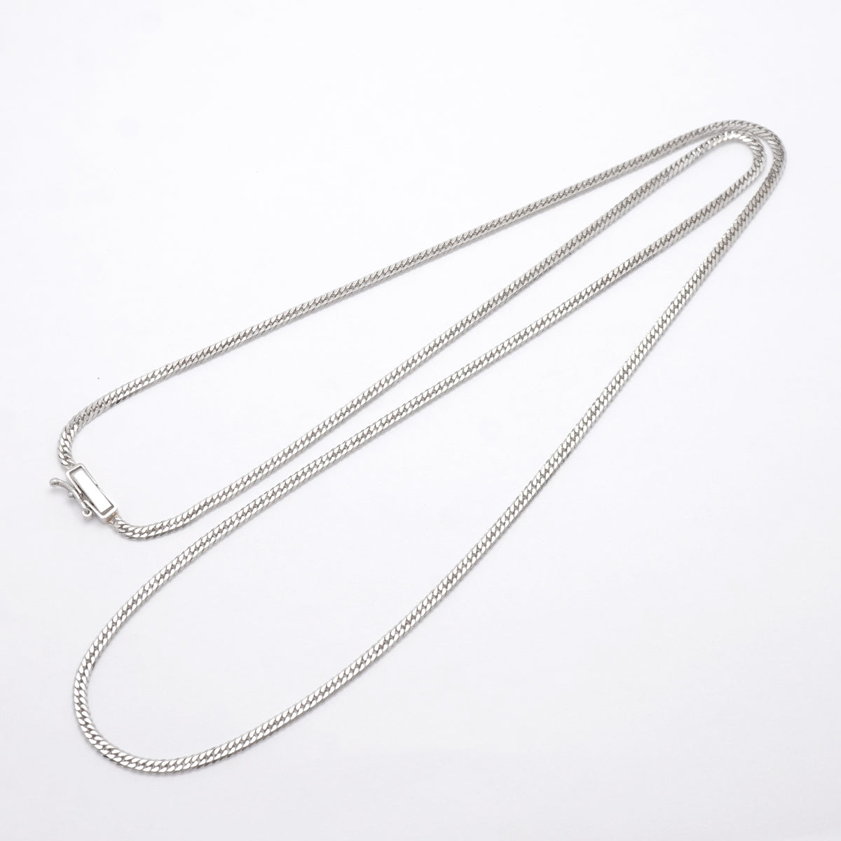 【6khh0095】喜平 ネックレス Pt850 プラチナ 6面 ダブル 60.5cm 11.4g キヘイ【中古】メンズ レディース ユニセックス