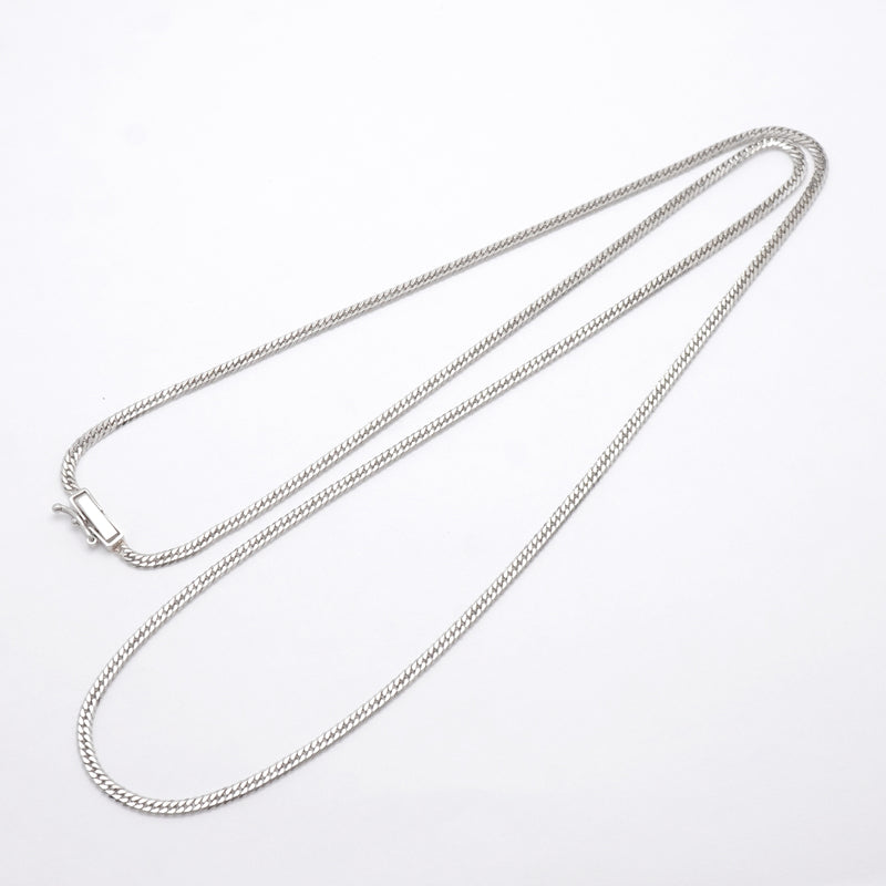 【6khh0095】喜平 ネックレス Pt850 プラチナ 6面 ダブル 60.5cm 11.4g キヘイ【中古】メンズ レディース ユニセックス
