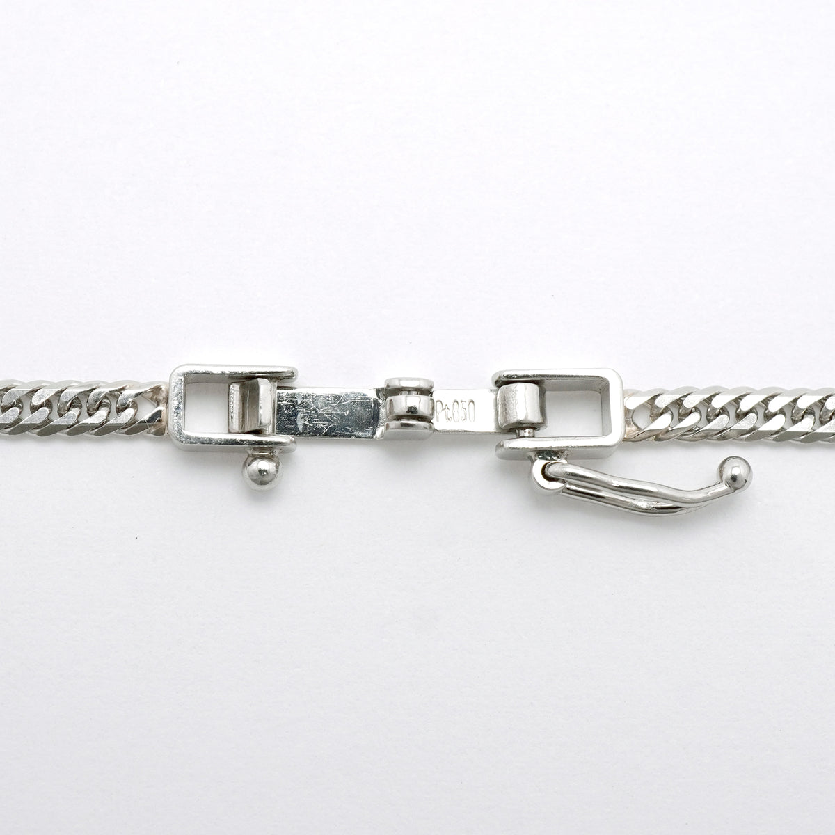 【6khh0095】喜平 ネックレス Pt850 プラチナ 6面 ダブル 60.5cm 11.4g キヘイ【中古】メンズ レディース ユニセックス