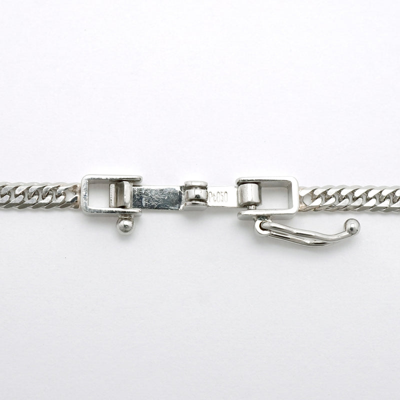 【6khh0095】喜平 ネックレス Pt850 プラチナ 6面 ダブル 60.5cm 11.4g キヘイ【中古】メンズ レディース ユニセックス