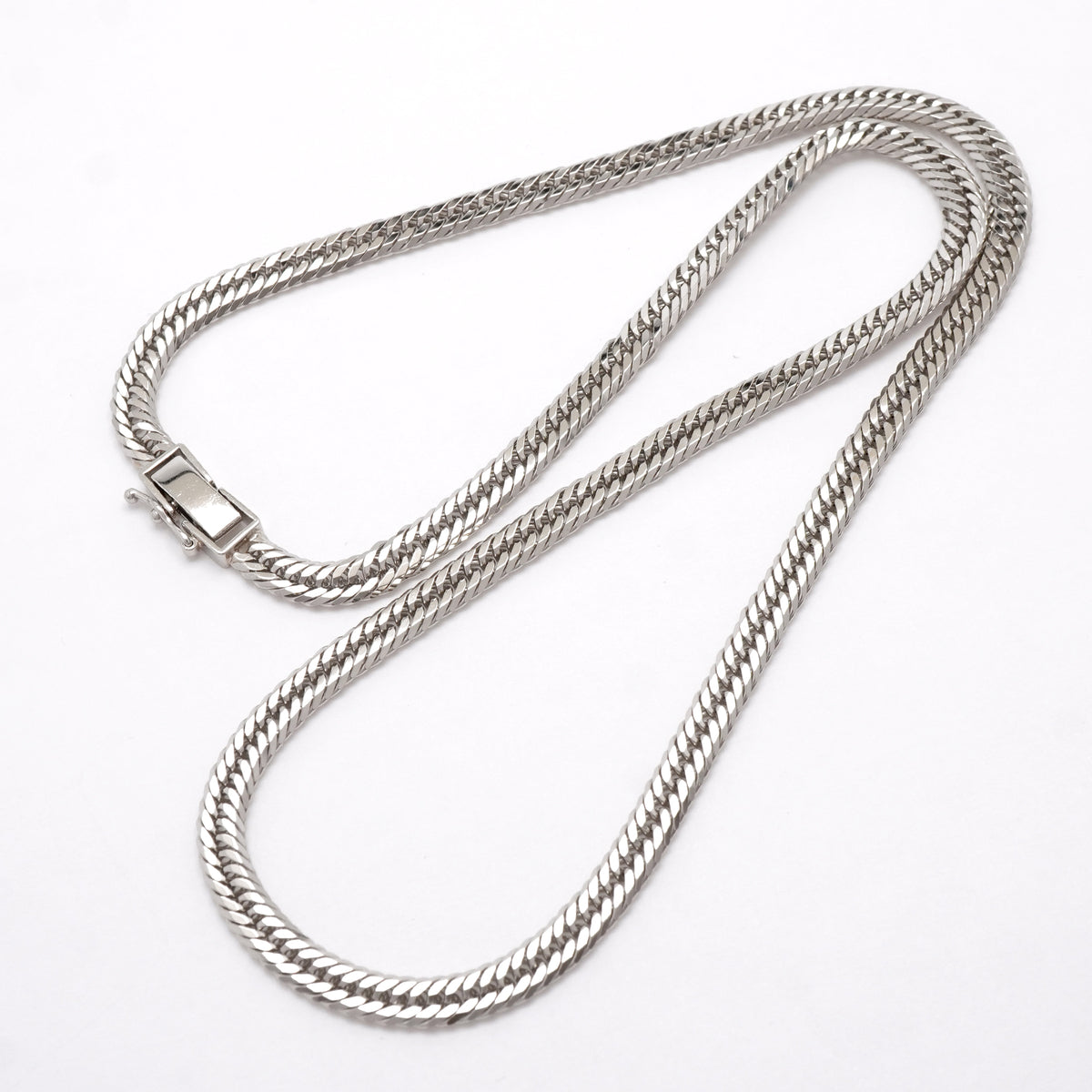 【6khh0101】喜平 ネックレス Pt850 プラチナ トリプル 12面 45.6cm 27.7g キヘイ【中古】メンズ レディース ユニセックス