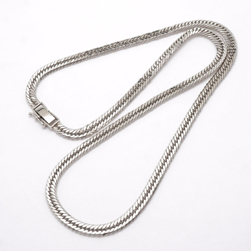 【6khh0101】喜平 ネックレス Pt850 プラチナ トリプル 12面 45.6cm 27.7g キヘイ【中古】メンズ レディース ユニセックス
