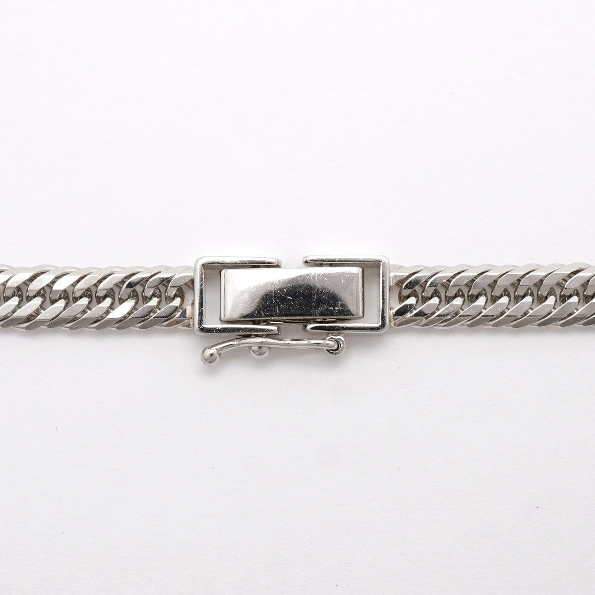【6khh0101】喜平 ネックレス Pt850 プラチナ トリプル 12面 45.6cm 27.7g キヘイ【中古】メンズ レディース ユニセックス