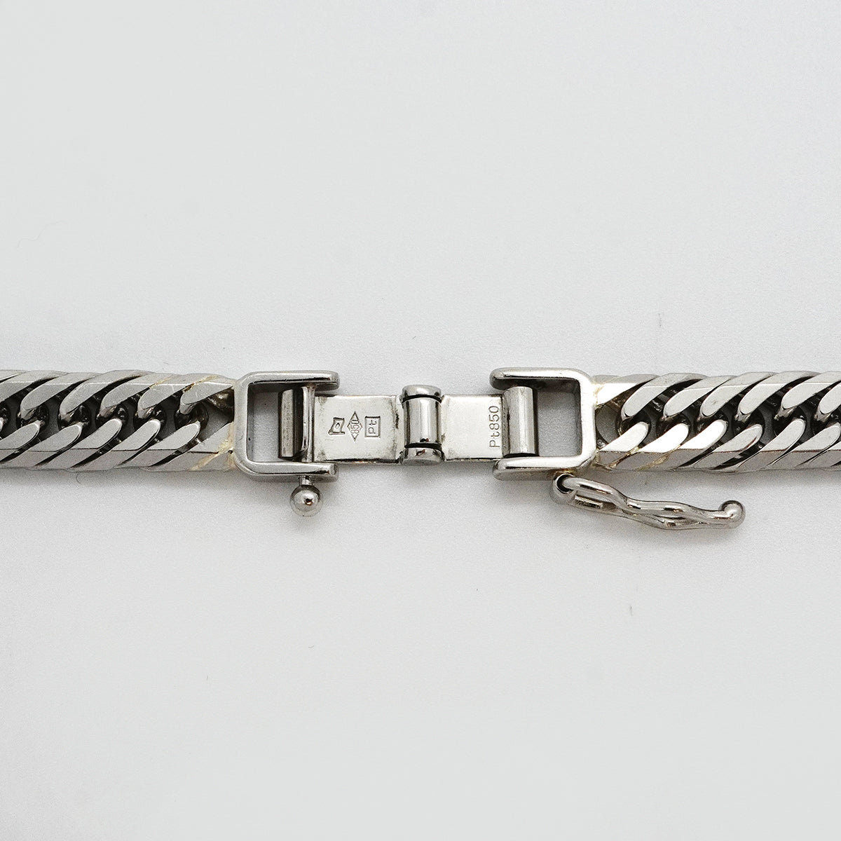 【6khh0102】喜平 ネックレス Pt850 プラチナ 8面 トリプル 50.3cm 50.7g キヘイ【中古】メンズ レディース ユニセックス