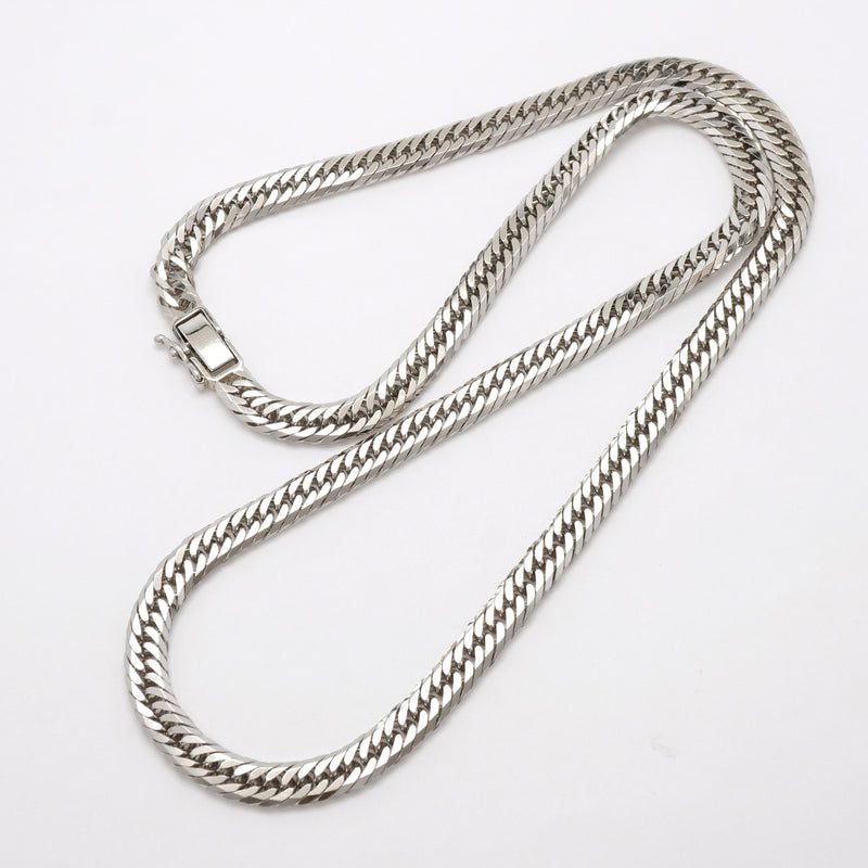【6khh0102】喜平 ネックレス Pt850 プラチナ 8面 トリプル 50.3cm 50.7g キヘイ【中古】メンズ レディース ユニセックス