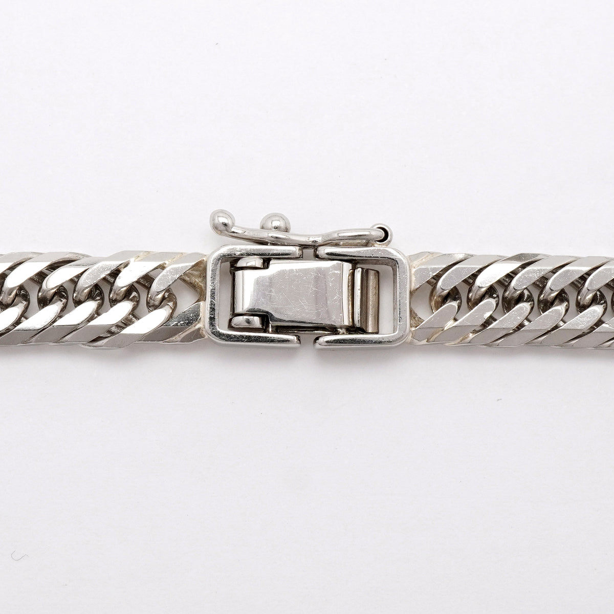 【6khh0102】喜平 ネックレス Pt850 プラチナ 8面 トリプル 50.3cm 50.7g キヘイ【中古】メンズ レディース ユニセックス