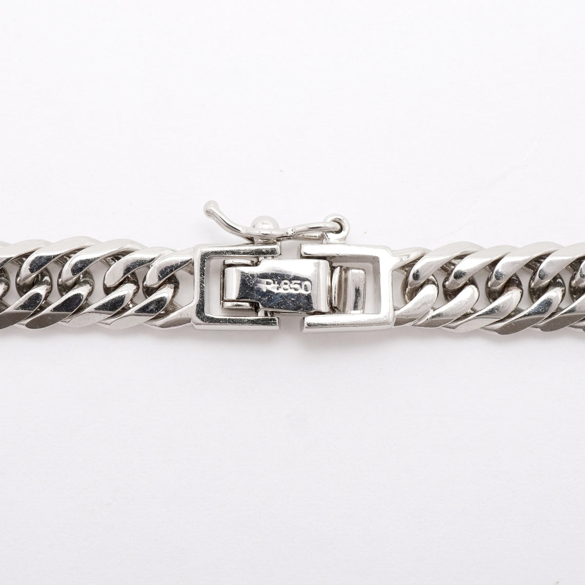 【6khh0103】喜平 ネックレス Pt850 プラチナ 6面 ダブル 50.6cm 50.5g キヘイ【中古】メンズ レディース ユニセックス