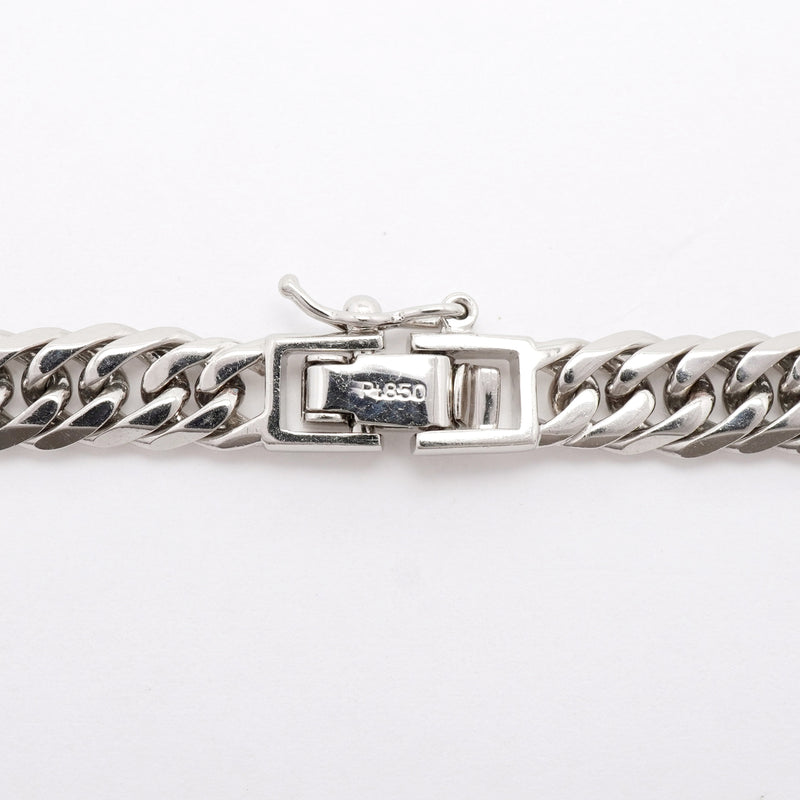 【6khh0103】喜平 ネックレス Pt850 プラチナ 6面 ダブル 50.6cm 50.5g キヘイ【中古】メンズ レディース ユニセックス