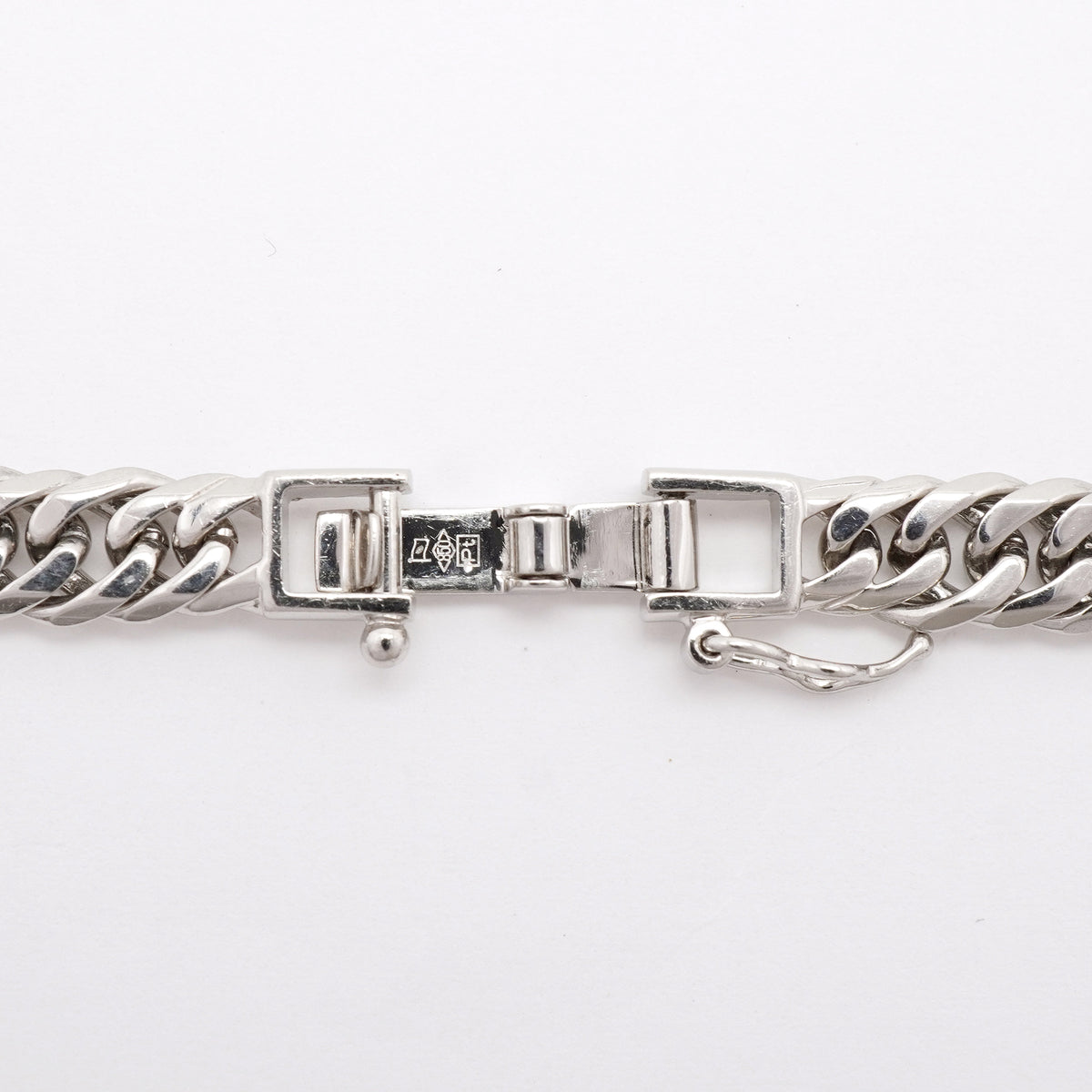 【6khh0103】喜平 ネックレス Pt850 プラチナ 6面 ダブル 50.6cm 50.5g キヘイ【中古】メンズ レディース ユニセックス