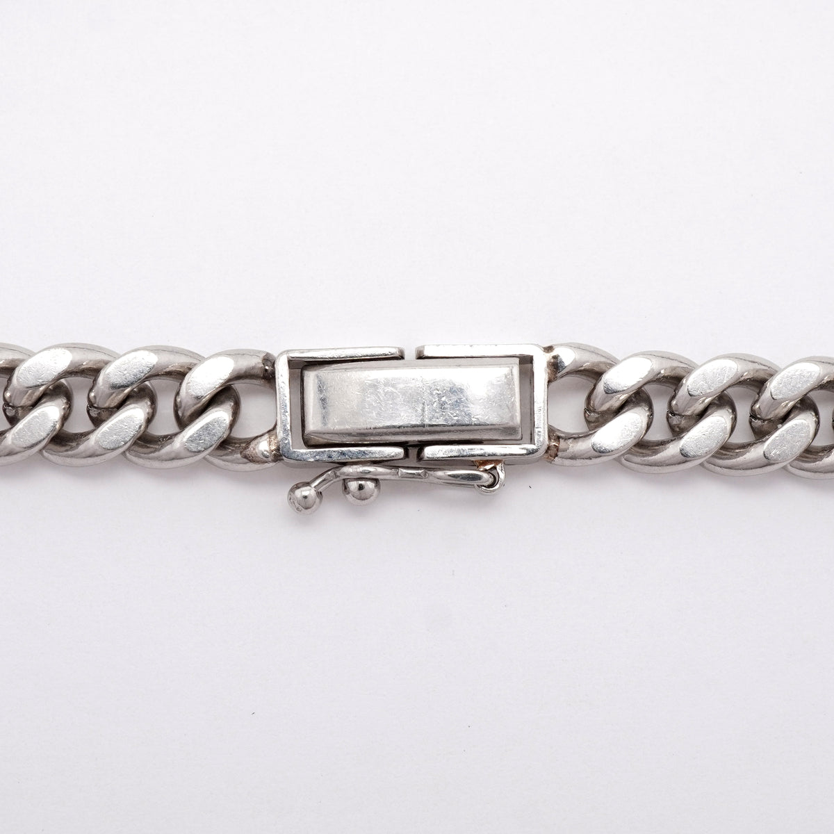 【6khh0104】喜平 ブレスレット Pt850 プラチナ 2面 シングル 18.4cm 30.8g キヘイ【中古】メンズ レディース ユニセックス