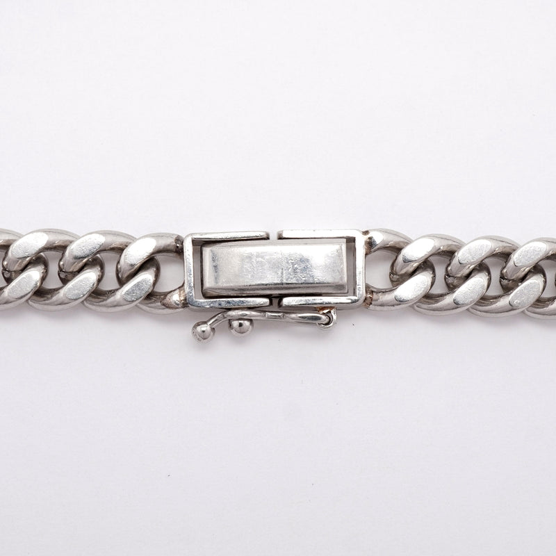 【6khh0104】喜平 ブレスレット Pt850 プラチナ 2面 シングル 18.4cm 30.8g キヘイ【中古】メンズ レディース ユニセックス