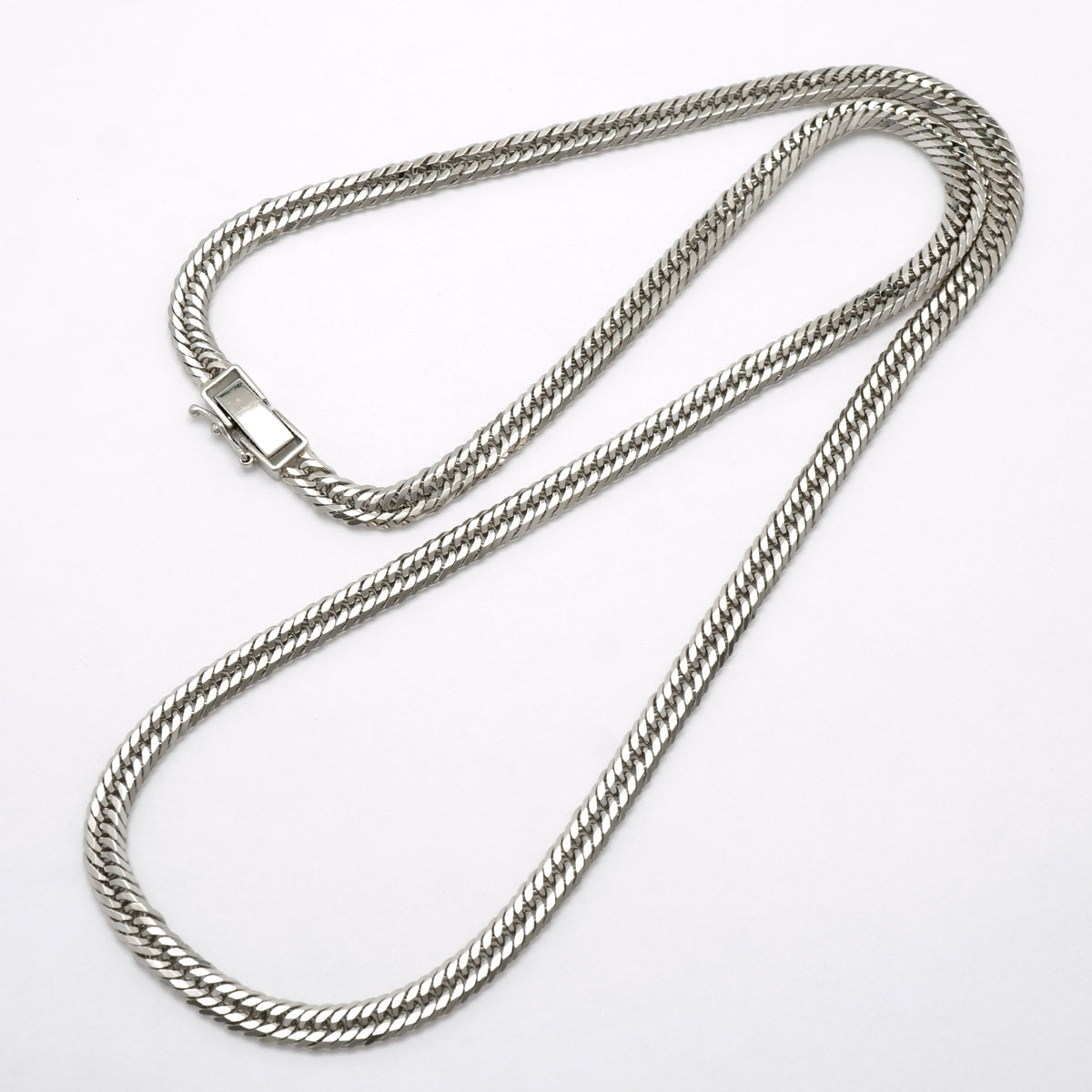 【6khh0106】喜平 ネックレス Pt850 プラチナ トリプル 12面 50.7cm 30.6g キヘイ【中古】メンズ レディース ユニセックス