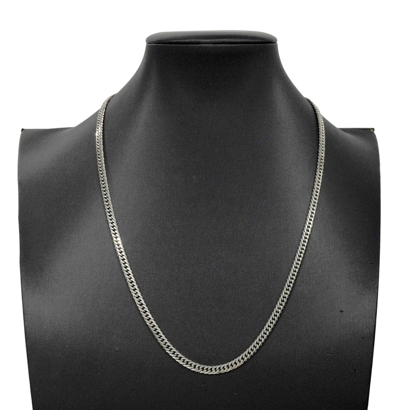 【6khh0107】喜平 ネックレス Pt850 プラチナ 6面 ダブル 50.7cm 30.2g キヘイ【中古】メンズ レディース ユニセックス