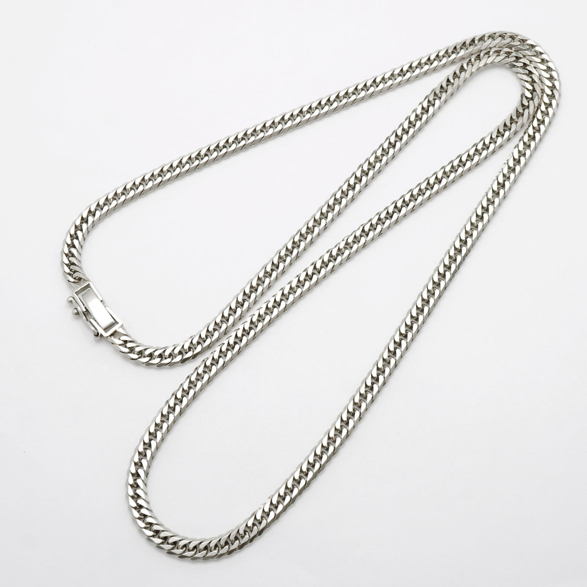 【6khh0107】喜平 ネックレス Pt850 プラチナ 6面 ダブル 50.7cm 30.2g キヘイ【中古】メンズ レディース ユニセックス