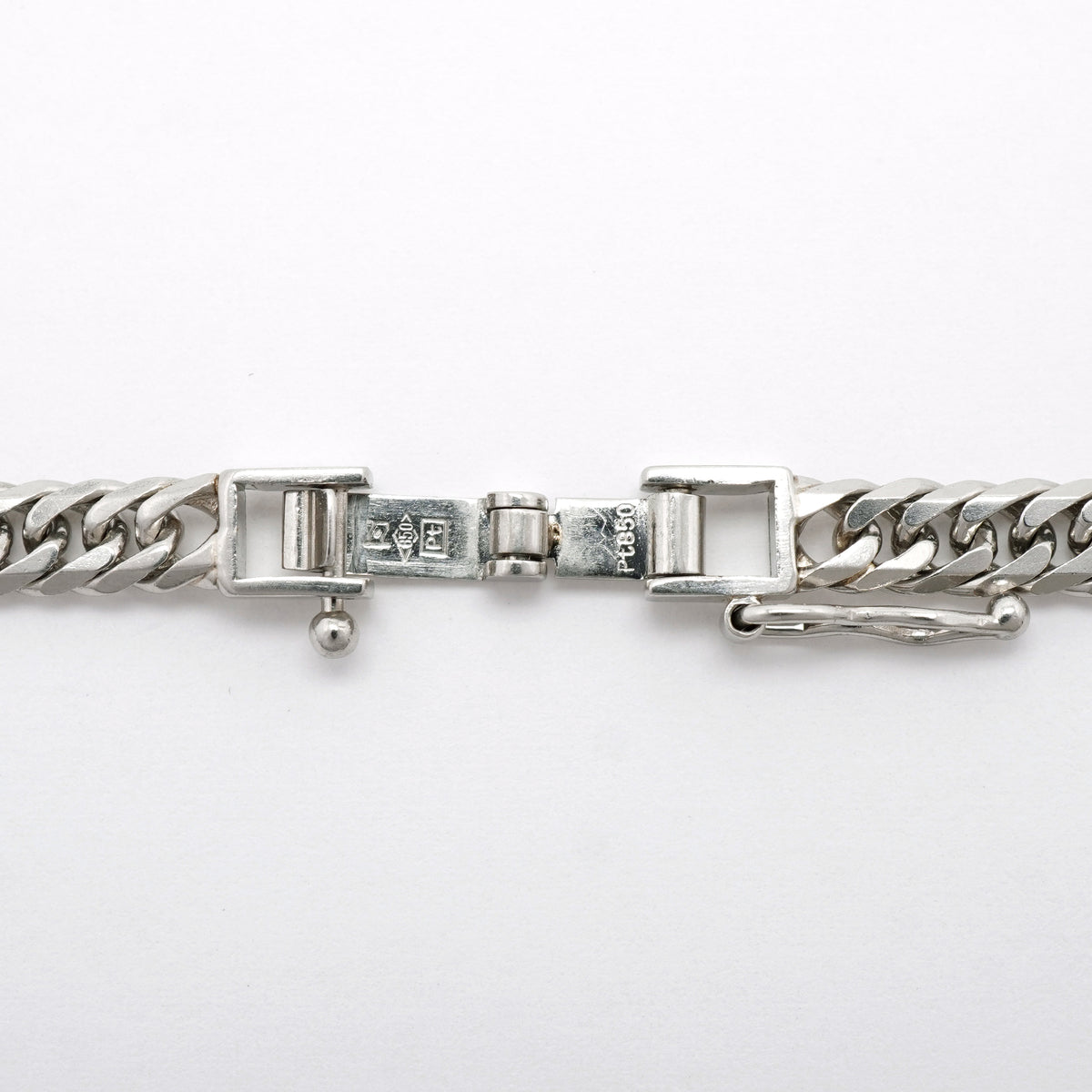 【6khh0107】喜平 ネックレス Pt850 プラチナ 6面 ダブル 50.7cm 30.2g キヘイ【中古】メンズ レディース ユニセックス