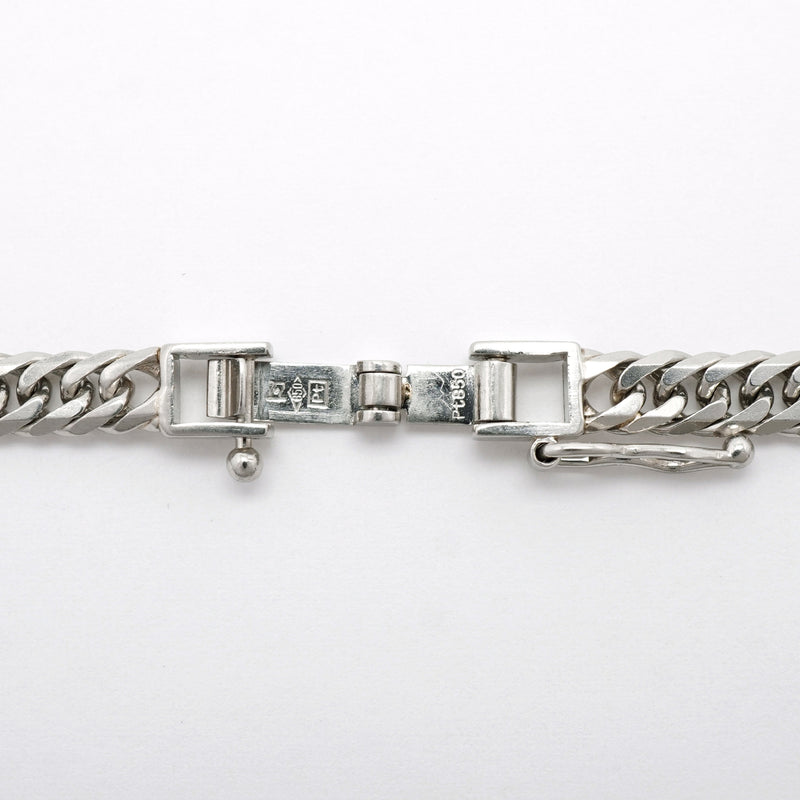 【6khh0107】喜平 ネックレス Pt850 プラチナ 6面 ダブル 50.7cm 30.2g キヘイ【中古】メンズ レディース ユニセックス