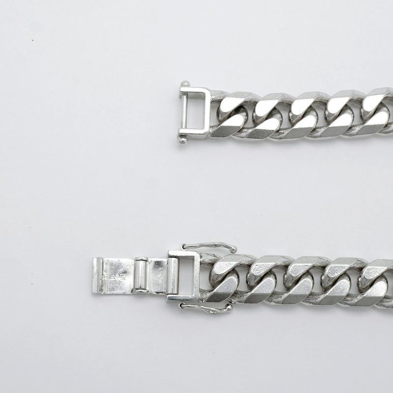 【6khi0002】喜平 ブレスレット Pt850 プラチナ 8面 シングル 22.2cm 100g キヘイ【中古】メンズ レディース ユニセックス