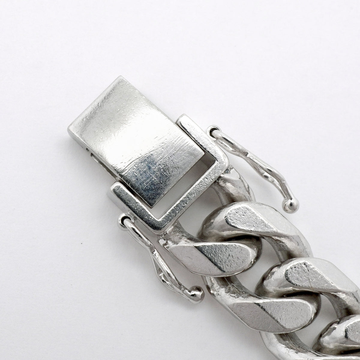 【6khi0002】喜平 ブレスレット Pt850 プラチナ 8面 シングル 22.2cm 100g キヘイ【中古】メンズ レディース ユニセックス