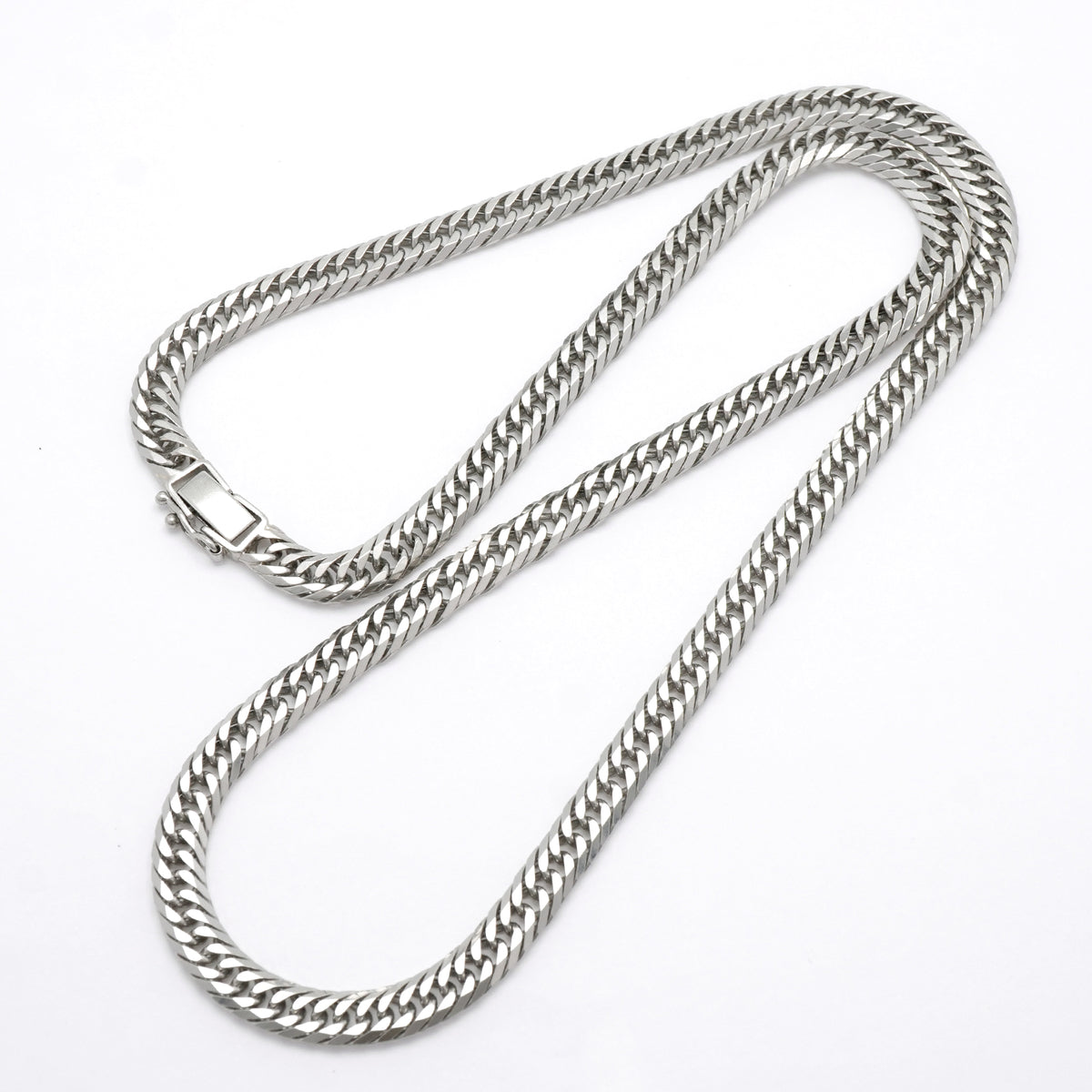 【6khi0003】喜平 ネックレス Pt850 プラチナ 8面 トリプル 52.4cm 48.5g キヘイ【中古】メンズ レディース ユニセックス